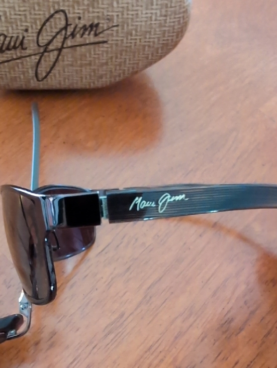 Maui Jim Brown Frames with Amber Polarized Lenses and Branded Case main image 7